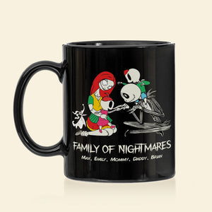 Horror Family Gift Parents And Children 02QHDT150423 Personalized Black Mug - Coffee Mug - GoDuckee