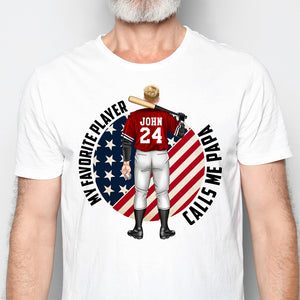 Baseball My Favorite Player Call Me Papa Personalized Shirt - Shirts - GoDuckee