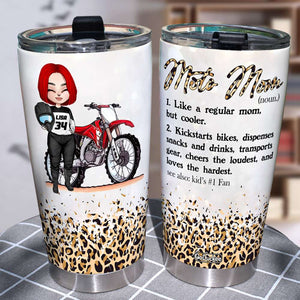 Personalized Motocross Mom Tumbler - Like A Regular Mom But Cooler - Tumbler Cup - GoDuckee