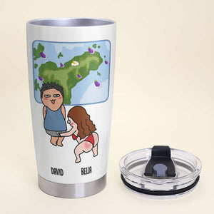 I'm No Weatherman But You Can Expect A Few Inches Tonight, Personalized Tumbler, Gift For Couple, Funny Couple Tumbler - Tumbler Cup - GoDuckee