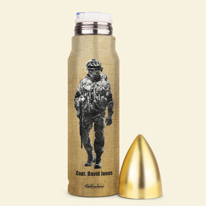 World Tour Been There Done That and Proud of It, Personalized Bullet Tumbler, Military Gifts for Veterans - Water Bottles - GoDuckee