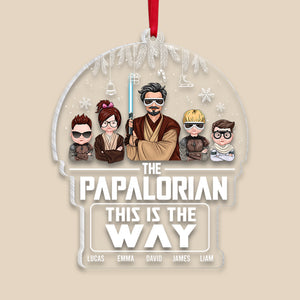 The Papalorian This Is The Way Personalized Family Ornament, Christmas Tree Decor - Ornament - GoDuckee