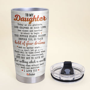 Personalized Graduate Tumbler Cup - Proud Dad Of A 2022 Graduate - Gift For Family Members - Tumbler Cup - GoDuckee