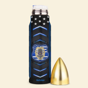 Personalized Police Bullet Tumbler - I've Got Your 6 - Water Bottles - GoDuckee