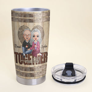 God Bless The Special Love That Binds Your Hearts Together Personalized Old Couple Tumbler - Tumbler Cup - GoDuckee