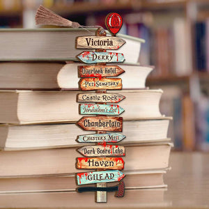 Horror Fiction - Personalized Wooden Bookmark - Gift for Horror Fans - Bookmarks - GoDuckee