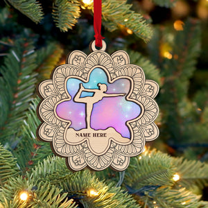 Yoga Pose - Personalized Wood Ornament - Gift for Yoga Lovers - Ornament - GoDuckee