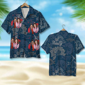 Couple Photo Personalized Hawaiian Shirt Aloha Shirt - Hawaiian Shirts - GoDuckee
