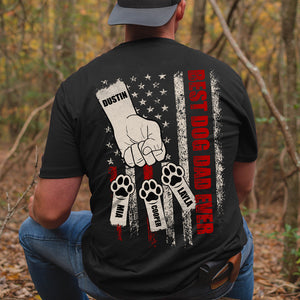 Dad Best Dog Dad Ever, Personalized Shirts, Gifts for Dog Dads - Shirts - GoDuckee