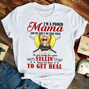 Softball Get Ready For Some Yellin' Cause It's About To Get Real Custom Shirts - Shirts - GoDuckee