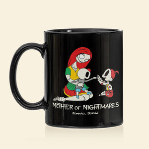 Dad Mom And Children 02QHDT230323 Personalized Black Coffee Mug - Coffee Mug - GoDuckee