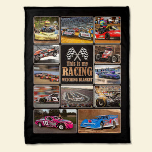 This Is My Racing Watching Blanket Custom Racing Photo Blanket, Gift For Racing Lovers - Blanket - GoDuckee