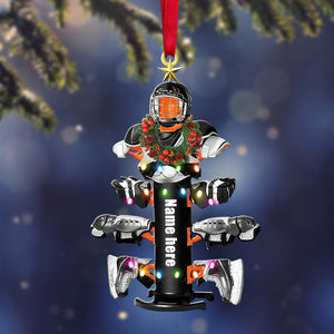 Hockey Equipment Drying Stand - Personalized Hockey Christmas Tree Ornament - Ornament - GoDuckee
