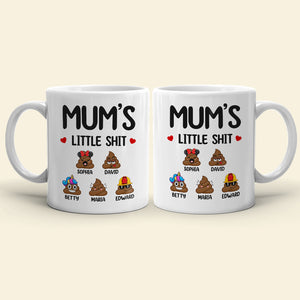 Family Funny Kids, Mom And Children White Mug 02DTDT100323 - Coffee Mug - GoDuckee