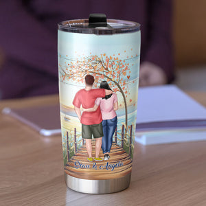 Help Us Love In Practical Ways So That Nothing Can Devide Us, Personalized Tumbler, Gift For Couples - Tumbler Cup - GoDuckee