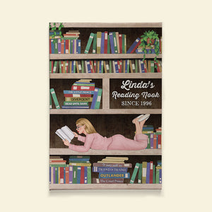 Custom Book Titles Canvas Print, Gift For Reading Book Lovers - Poster & Canvas - GoDuckee