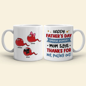 Happy Father's Day, Funny Personalized Coffee Mug White Mug, Gift For Dad Mom - Coffee Mug - GoDuckee