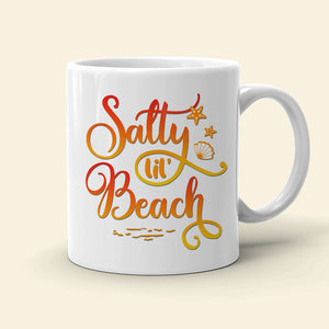 Salty Lil's Beach, Lady Woman Dancing, Personalized Mug - Coffee Mug - GoDuckee