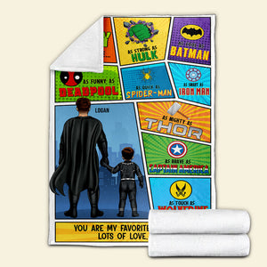 Daddy You Are My Favorite Personalized Blanket Gift For Dad - Blanket - GoDuckee