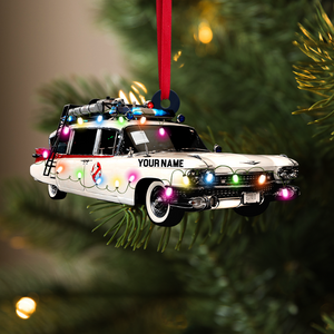 Personalized Classic Movie Car Collection Ornament - Custom Name Christmas Tree Decor For Car Lovers - Ornament - GoDuckee