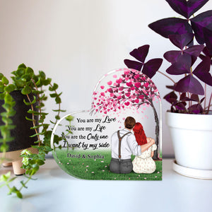 You Are My Love You Are My Life Personalized Couple Plaque, Gift For Couple - Decorative Plaques - GoDuckee