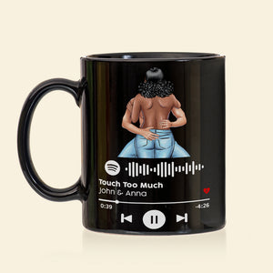 Personalized Name Songs, Naughty Make Love Couple Black Mug - Coffee Mug - GoDuckee