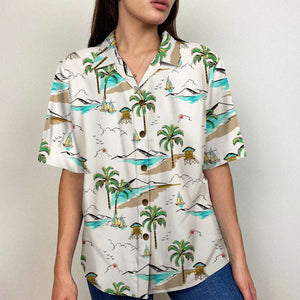 Cruising Hawaiian Shirt - Yes I Do Have A Retirement Plan I Plan On Cruising - Palm Beach Pattern - Hawaiian Shirts - GoDuckee