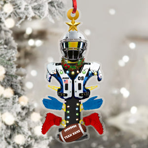 Personalized Football Gear Rack Ornament, Christmas Gift For Football Lovers - Ornament - GoDuckee