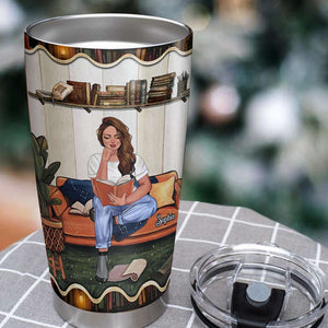 Just One More Chapter Personalized Tumbler, Gift For Book Lover - Tumbler Cup - GoDuckee