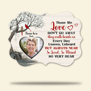 Heaven Those We Love Don't Go Away- Personalized Ornament - Memorial Gift for Loss of Loved One - Ornament - GoDuckee