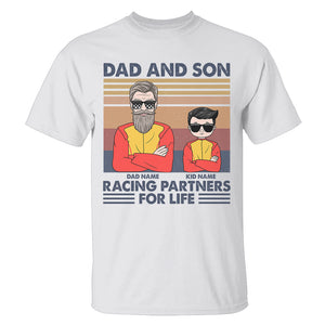 Personalized Racing Gifts Shirt Ideas For Racing Dad and son Racing partners for life Custom Shirts - Shirts - GoDuckee