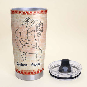 I Promise To Always Be By Your Side Personalized Tumbler Cup, Couple Gift - Tumbler Cup - GoDuckee