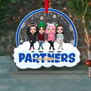 Partners In Crime Personalized Ornament, Gift For Friends - Ornament - GoDuckee