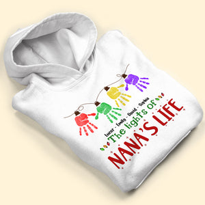The Lights Of Nana's Life, Personalized Grandparent Shirt for Family Members - Shirts - GoDuckee