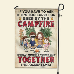 Camping Beer By The Campfire, Personalized Flag, Gifts for Camping Lovers - Flag - GoDuckee