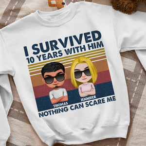 Nothing Can Scare Me, Personalized Shirt, Gift For Couple - Shirts - GoDuckee