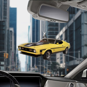 Custom Flat Car Ornament and Keychain, Upload Car Photo, Gift For Car Lovers - Ornament - GoDuckee