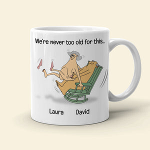 Old Couple Even When We're Old and Wrinkly - Personalized White Mug - Gift for Couple - Coffee Mug - GoDuckee