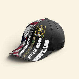 Hand Holding Flag Personalized Veteran Classic Cap - Classic Cap - GoDuckee