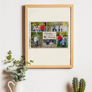 Together We Make A Family Personalized Family Wood Puzzle Gift For Family - Wood Sign - GoDuckee