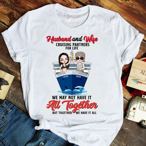 Cruising Partners for Life - Personalized Shirt - Gift for Him/Her - Couple Happy Moment On A Cruise - Shirts - GoDuckee