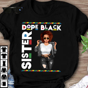 Black Family Dope Black- Personalized Shirts - Gift for Family Members - Front Cool Girl - Shirts - GoDuckee