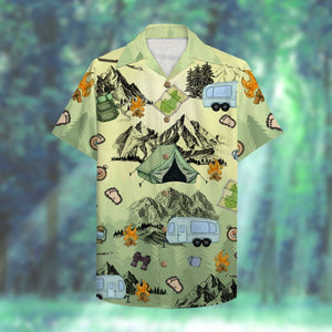 We Go Together Like - Camping Bigfoot - Personalized Hawaiian Shirt - Gift For Friends - Hawaiian Shirts - GoDuckee