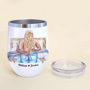 I Love Your Personality, Personalized Tumbler, Naughty Gifts For Couple - Wine Tumbler - GoDuckee