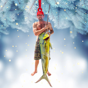 Custom Fishing Ornament, Christmas Tree Decor - Ornament - GoDuckee