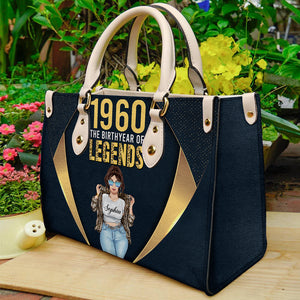 The Birth Year of Legends, Personalized Leather Bag, Birthday Gift for Girls, Women - Leather Bag - GoDuckee