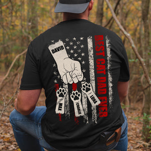 Dad Best Cat Dad Ever, Personalized Shirts, Gifts for Cat Dads - Shirts - GoDuckee