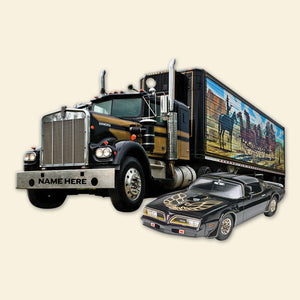 Personalized Gift Ideas For Trucker and car 1 Personalized Flat Ornament - Ornament - GoDuckee