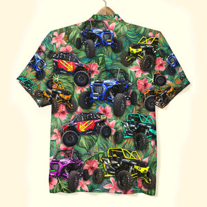 Custom Utv Hawaiian Shirt, Gift For Utv Lovers, Tropical Pattern F - Hawaiian Shirts - GoDuckee