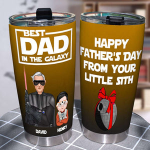 Personalized Father's Day Tumbler Cup Gift For Father Best Dad In The Galaxy - Tumbler Cup - GoDuckee